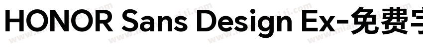 HONOR Sans Design Ex字体转换